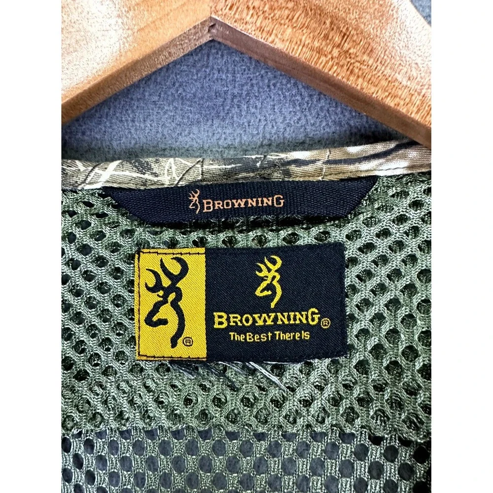 Browning Vest Large Green Realtree Edge Camo Mesh Upland Game Hunting Trapping